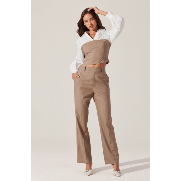 Wide Leg Trousers High Waist Career Pants Business Casual Work Office